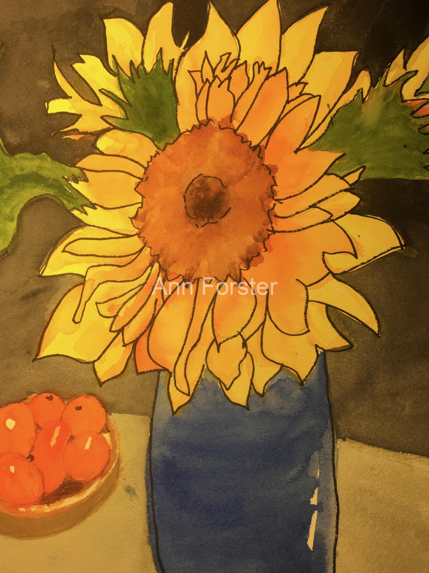 Sunflower  with Clementines